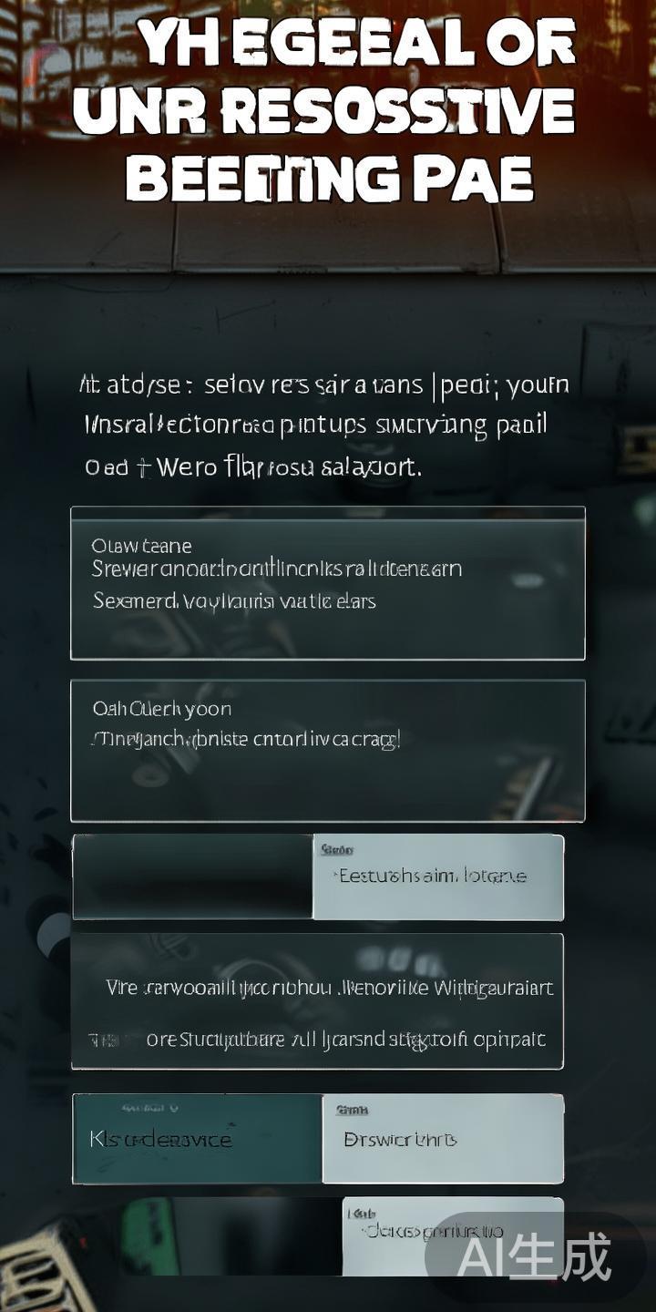 三、投注页面加载缓慢或无法加载的应对策略
一些用